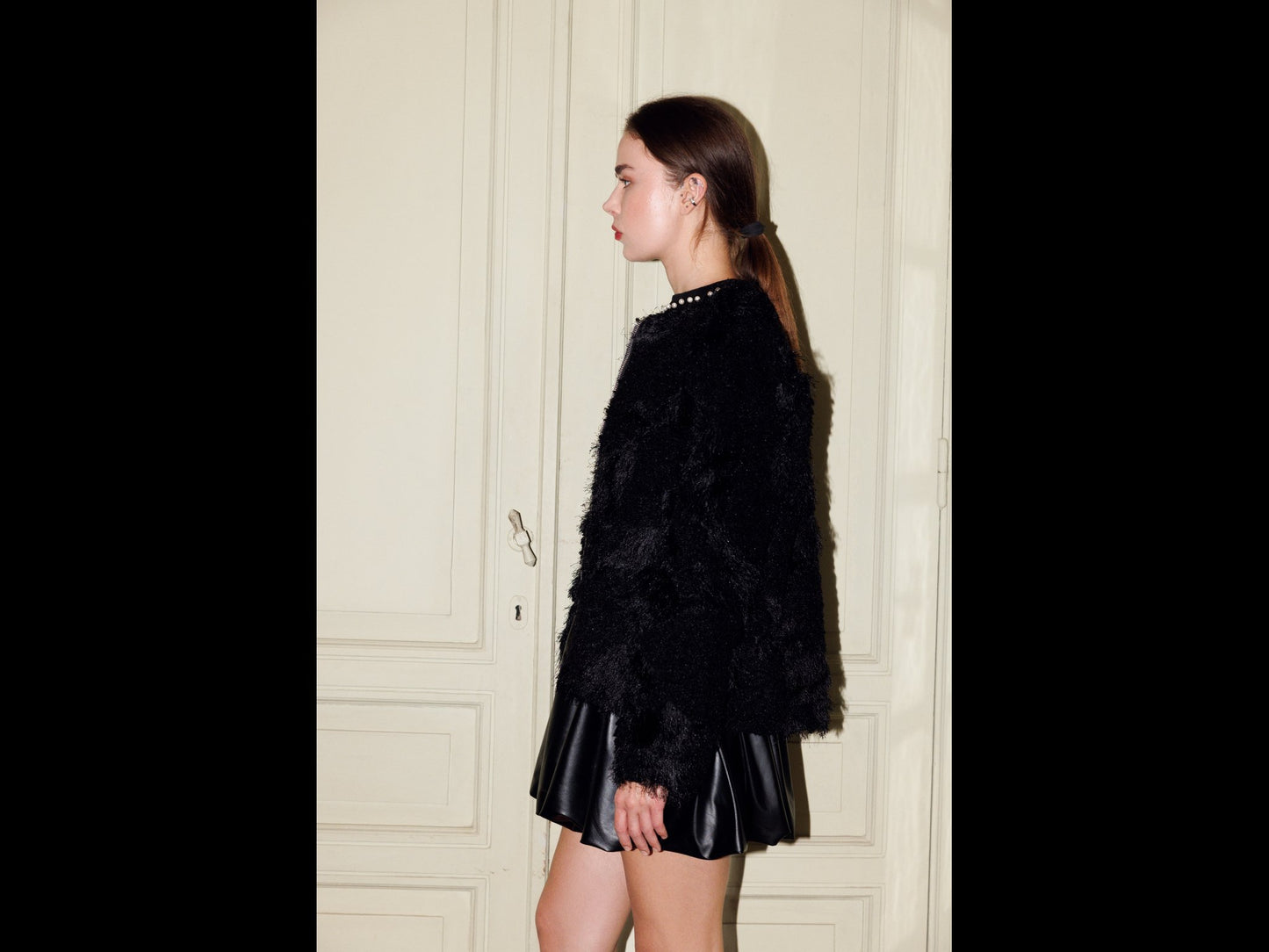 Black fur Jacket